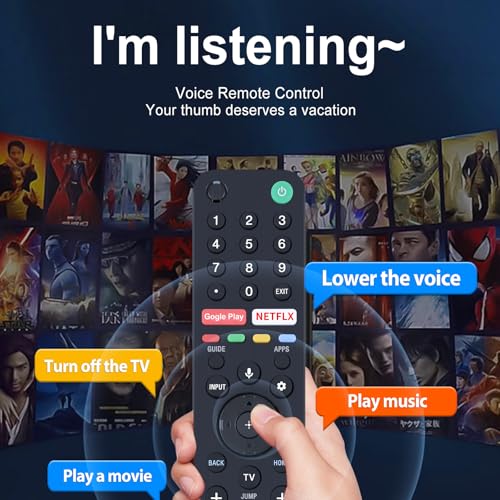 WDZP RMF-TX500U Remote Control for Sony Smart TV/Bravia TV - Image 3