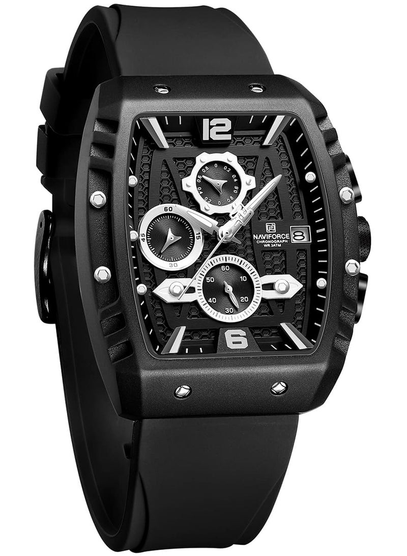 Naviforce Watch For Men NF8025-B-W-B - Image 4