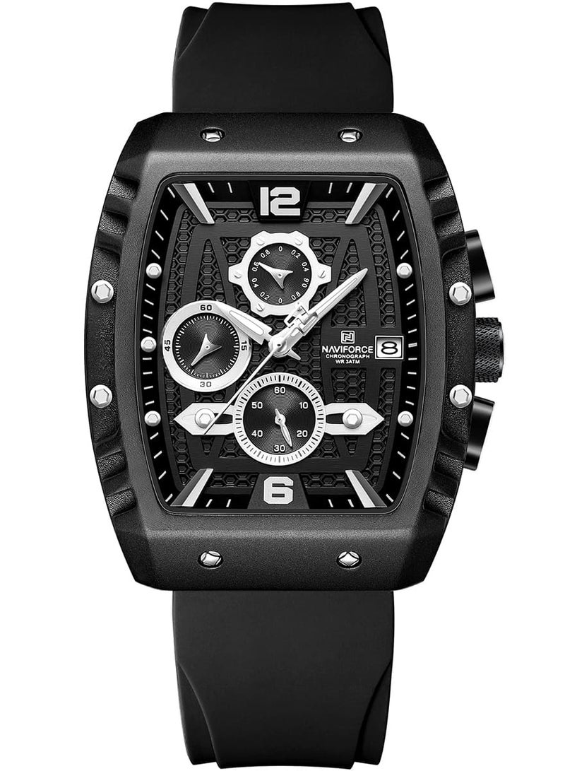 Naviforce Watch For Men NF8025-B-W-B - Image 2