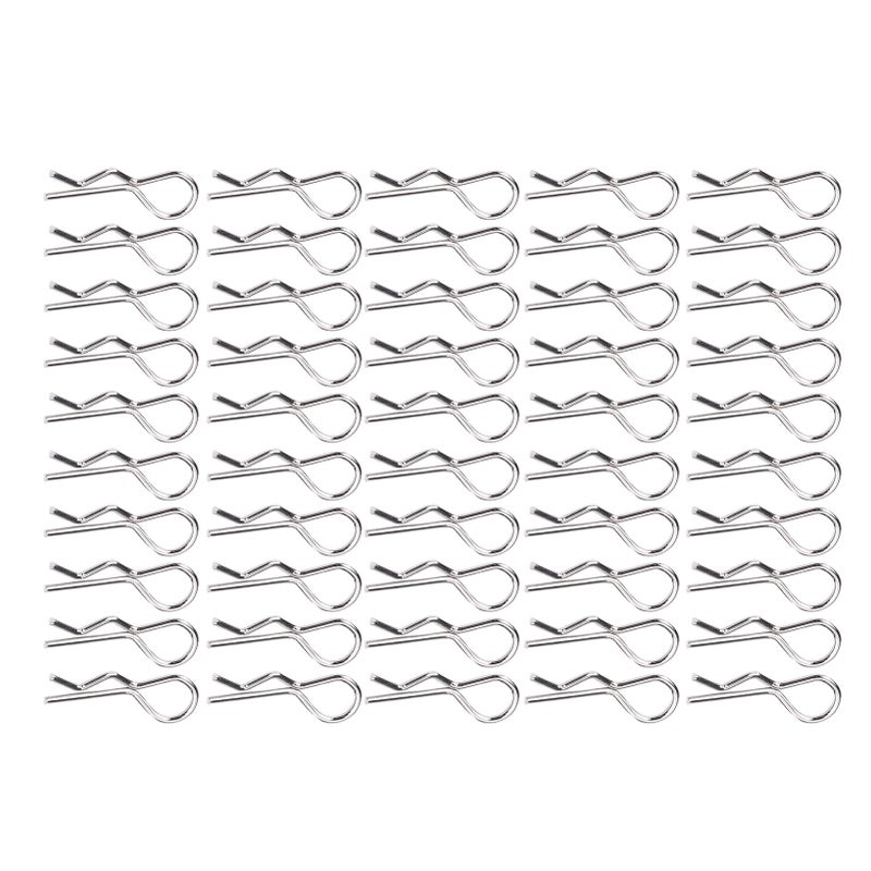 RC Body Clip: 1/10 1/12 1/16 Scale Stainless Iron Slightly Bent Easy Install Clip - Solid Durable RC Shell Accessory for RC Model Car & Remote Control Car - Image 1