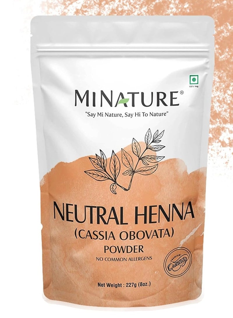 minature Neutral Henna Powder(Cassia Obovata) for Hair Conditioning|Adds no Colour to hair| 100% Pure Herbal Henna Powder Hair & Scalp care mask|Unisex |227 gm(8 oz) - Image 1