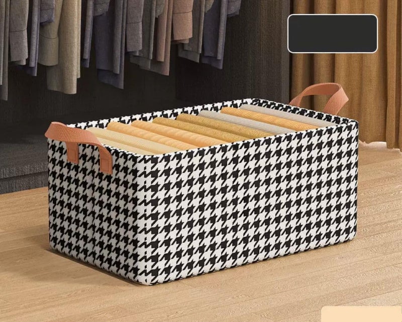 Clothes Storage Box - Large Foldable Steel Frame Wardrobe for Jackets and Pants - Image 2