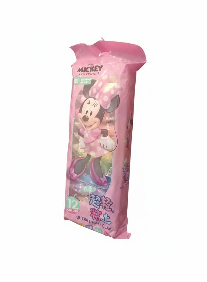 Disney Mickey and Friends Minnie Mouse Ultra Light Clay - 12 Colors