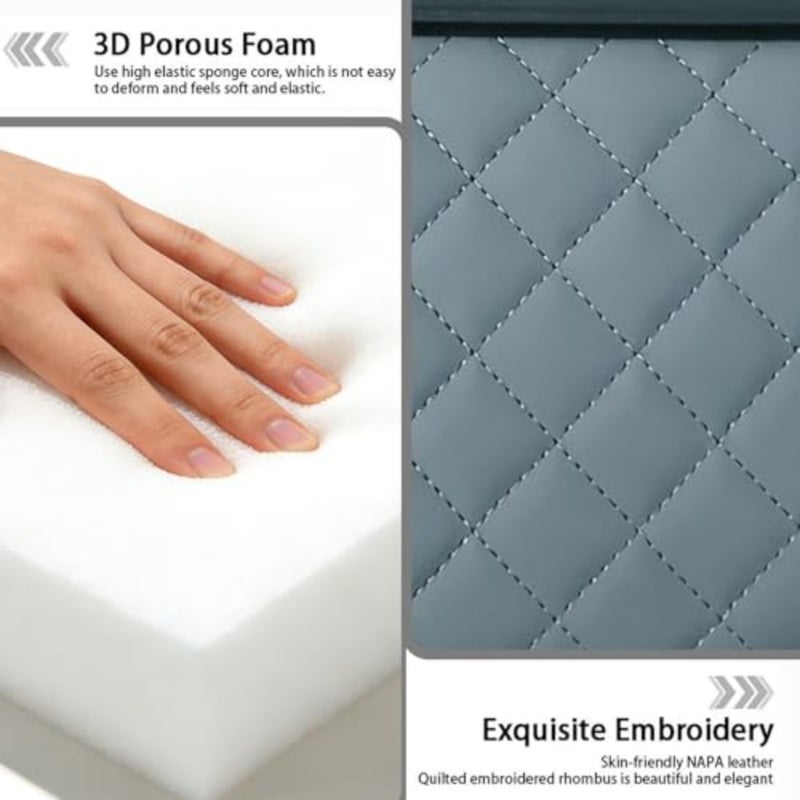 Car Armrest Cushion, Car Center Console Cover, Leather Armrest Cover for Car, Universal Middle Console Cushion with Storage Box, Cup Holder, Phone Slot, Waterproof Interior  Accessories - Image 4