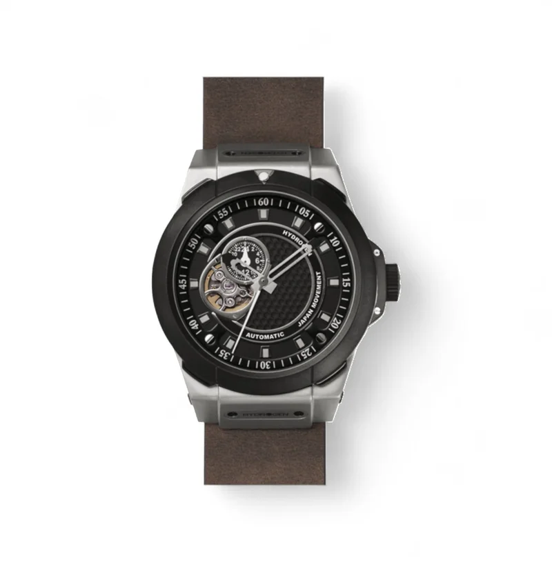 Hydrogren Vento Black Silver-Nato Watch
