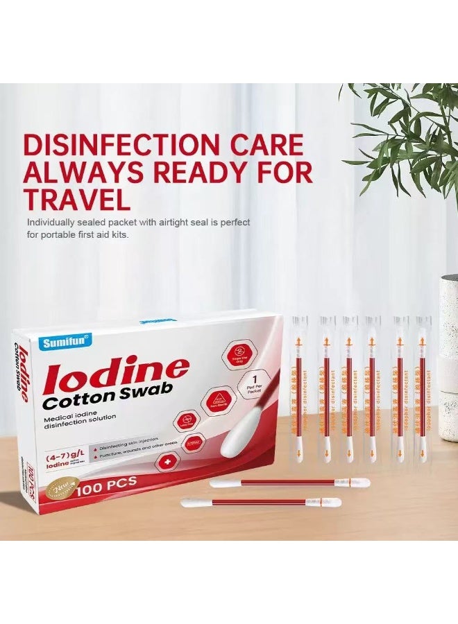 سوميفون مساحات القطن المُستخدمة لمرة واحدة للتعقيم المنزلي والسفر والطوارئ، 100 قطعة - Image 3