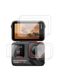 Lens+LCD Screen Protector for Insta360 Ace Pro2 Action Camera Ultra-Clear 9H Hardness Tempered Glass Cover