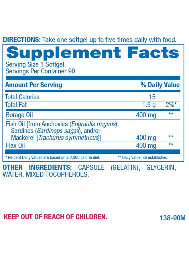 Anabolic Laboratories Fish Oil Omega 3 6 9 Supplement - Full Spectrum Clinical Formula Fish Oil Pills with Omega-3 Fatty Acids EPA & DHA plus GLA ALA Oleic Acid and More for Brain Heart & Overall Health - 90 Day Supply - Image 2