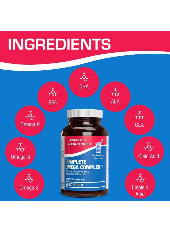 Anabolic Laboratories Fish Oil Omega 3 6 9 Supplement - Full Spectrum Clinical Formula Fish Oil Pills with Omega-3 Fatty Acids EPA & DHA plus GLA ALA Oleic Acid and More for Brain Heart & Overall Health - 90 Day Supply - Image 4