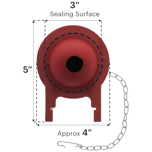 Essential Values 2 Pack Compatible with Toto Toilet Replacement Parts - Compatible with 3" Toto Toilet Flapper For G-Max, THU499S, THU331S, THU175S & 2021BP Models - Image 3
