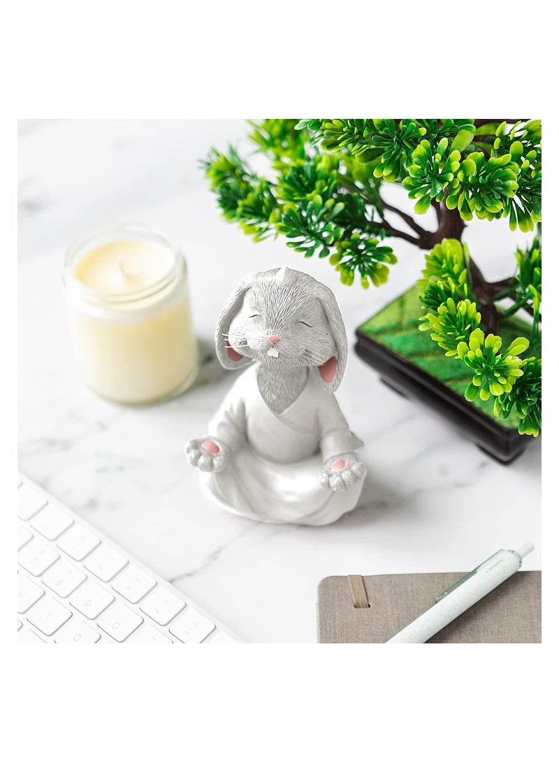 KASTWAVE 1 Piece of Rabbit Figure Meditation Yoga Series Home Decoration - Image 3