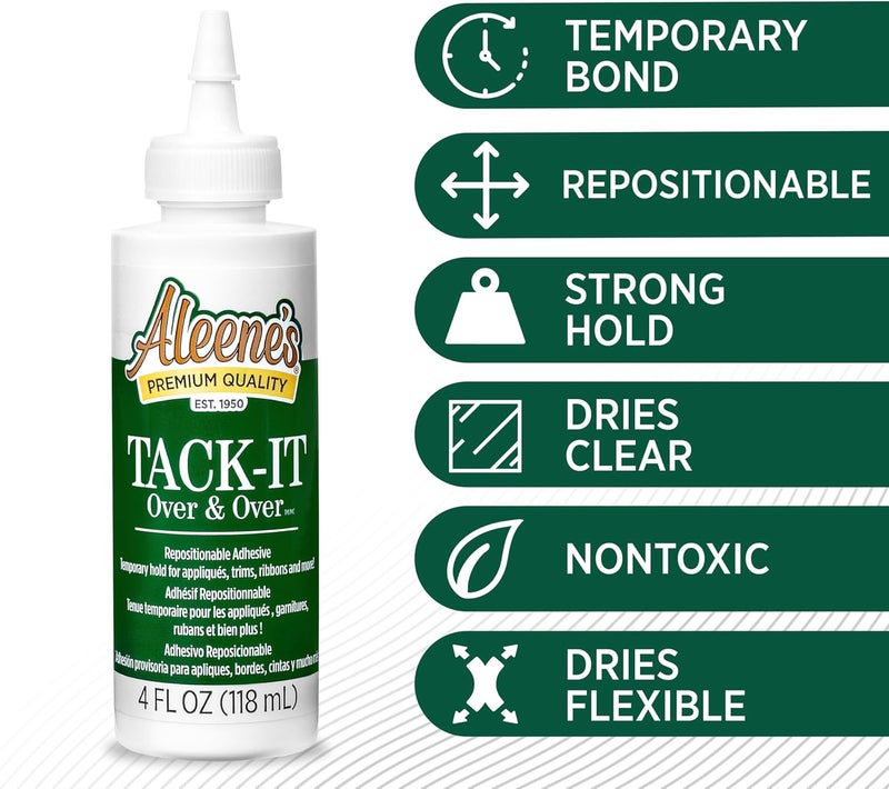 Aleene's 29-2 Tack-It Over & Over Liquid Glue 4oz - Image 3