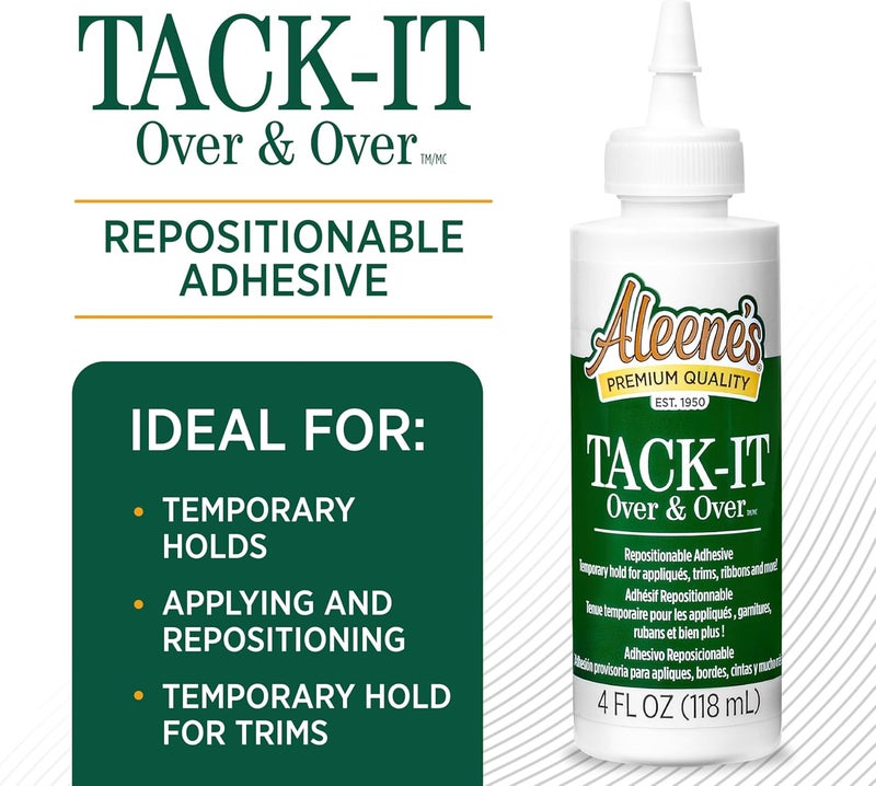 Aleene's 29-2 Tack-It Over & Over Liquid Glue 4oz - Image 2