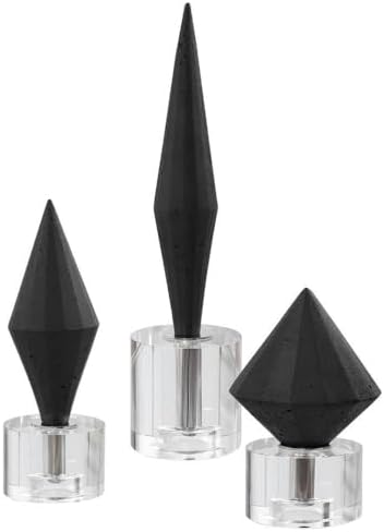 Uttermost Alize Black Diamond Modern Sculptures Set of 3 - Image 2