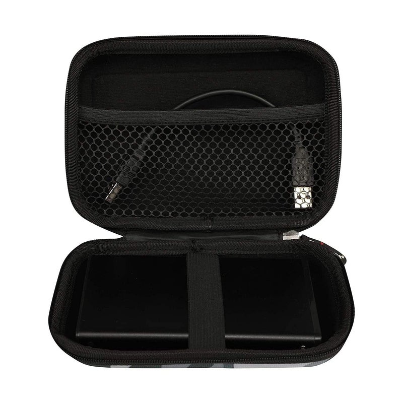 GadgetBite Hard Disk Case External Printed Hard Drive Disk Enclosure Portable Carrying EVA Case Cover Pouch Casing for 2.5-Inch Hard Drive (Plain Black) - Image 3