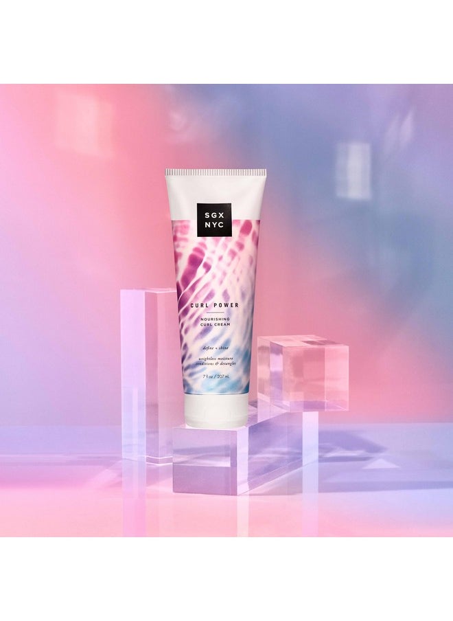 SGX NYC - Curl Power Curl Creme 6.5 Oz Perfectly Style Curls And Waves For A Moisturized Hydrated And Frizzfree Look Lightweight Hold And Conditing Sulfate And Paraben Free - Image 1