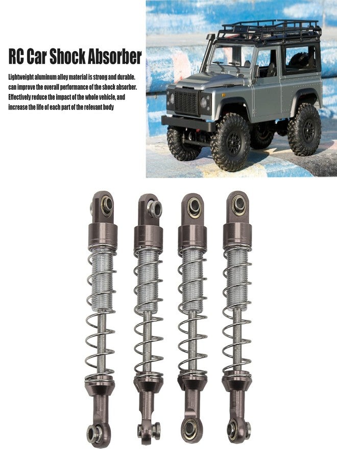 Dilwe RC Car Shock Absorber,2 Pairs RC Metal Shock Absorber 60mm RC Car Modification Parts for C14 C24 MN D90 99S () - Image 3