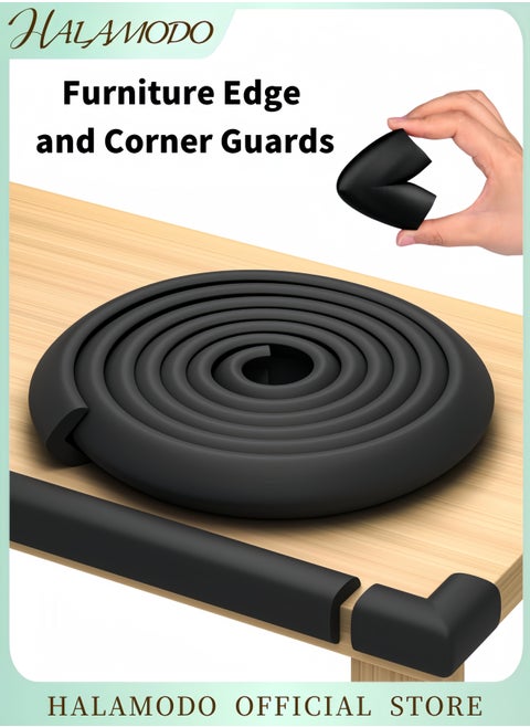 Furniture Edge and Corner Guards Soft Protective Foam Cushion Baby Safety Bumper Kid's Proofing Edge Guards Safe for Table & Fireplace & Countertop (6.6ft）