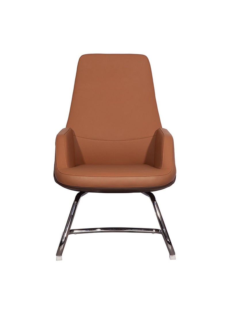 HUIMEI Huimei GW-1803-C Office  Visitor Chair Brown Color  - Image 2
