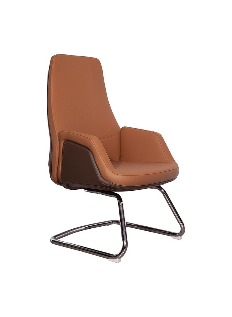 HUIMEI Huimei GW-1803-C Office  Visitor Chair Brown Color  - Image 1