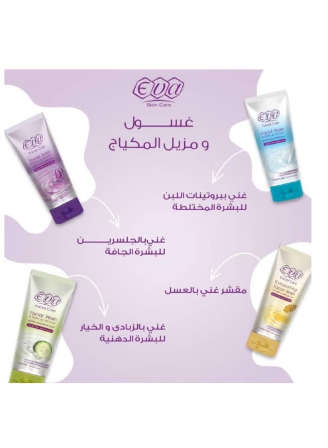 Eva Skin Care Facial Wash & Makeup Remover with Milk Proteins - (150 ml) - Soap-Free Cleanser for All Skin Types - Image 2