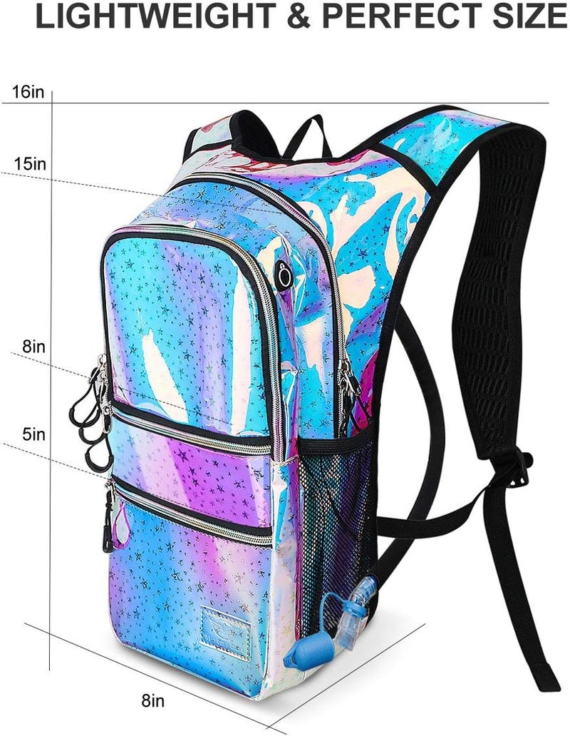 Mothybot Hydration Backpack Pack, Water Backpack 20L Capacities Included 2L Hydration Bladder, Festival Essential - Rave Hydration Pack Hydropack Hydro for Hiking, Running, Biking, Festival Gear - Image 4