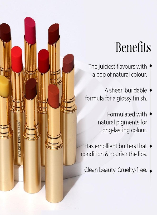 Forest Essentials Tinted Plumping Lip Serum Misri Cardamom | Natural Glossy Lip Tint with Natural Colour & Flavours | Clean, Cruelty-Free Makeup - Image 2