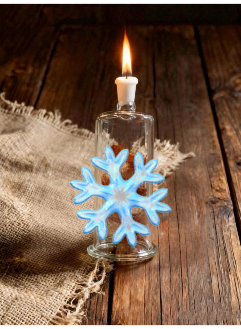 Premium Heat Resistant Glass Oil Lamp Bottle Medical Grade High Borosilicate Material for Long lasting Use (Random color)