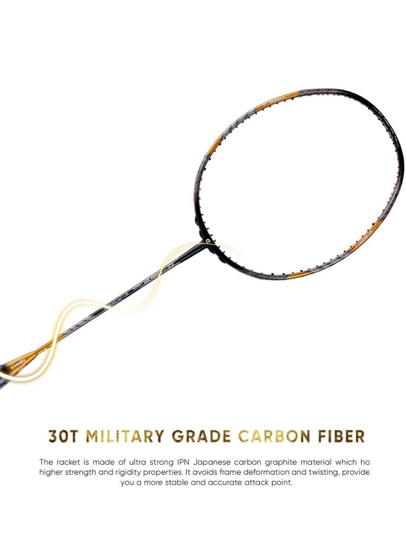 Apacs Z-Ziggler Limited Edition Unstrung Badminton Racket |Graphite   With Free Full Cover | G2-4 1/8 Inches|38 Lbs| 6.2Mm World'S Slimmest Shaft  - Image 5