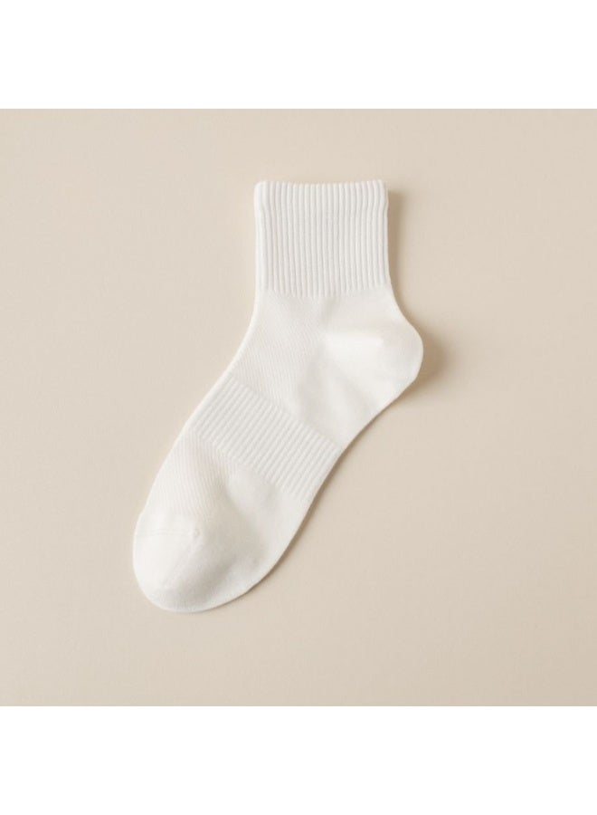 Shougu Summer Thin Men's Business Mid Tube Socks 10 Piece Set 