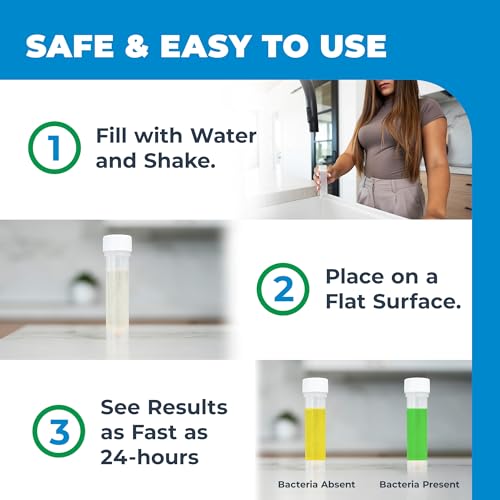 Safe Home® DIY Bacteria in Water Test Kit – Results as Fast as 24 Hours – Detects 50 Different Species of Coliform Bacteria – EPA Lab Certified – Made in the USA – (2 Pack) - Image 2