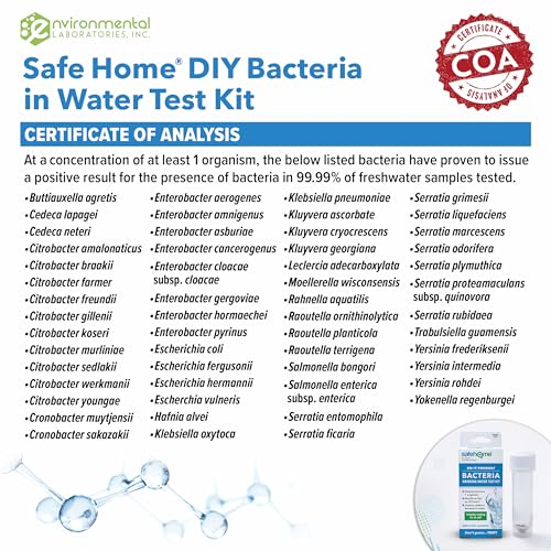 Safe Home® DIY Bacteria in Water Test Kit – Results as Fast as 24 Hours – Detects 50 Different Species of Coliform Bacteria – EPA Lab Certified – Made in the USA – (2 Pack) - Image 3