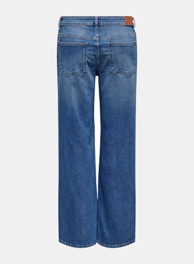 ONLY ONLY Womens Chris Low Wide Denim Jeans  - Image 2