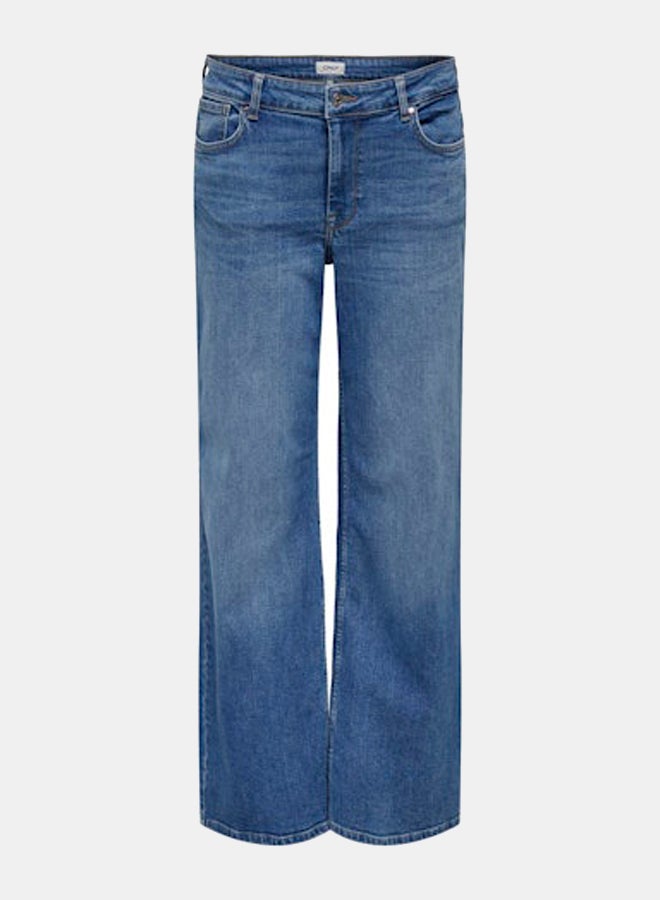 ONLY ONLY Womens Chris Low Wide Denim Jeans  - Image 1