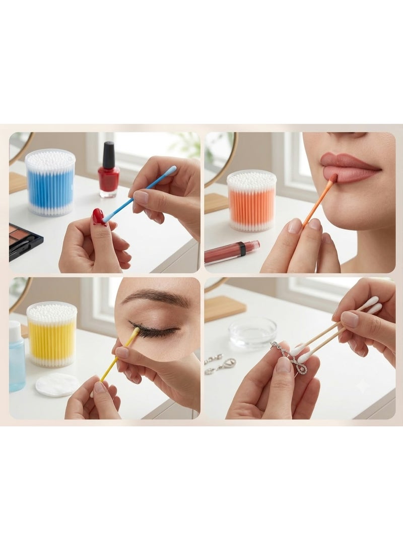 Cotton Swabs (300 Count) – Standard Cleaning Swabs – Easy-to-Store (Multicolor) - Image 5