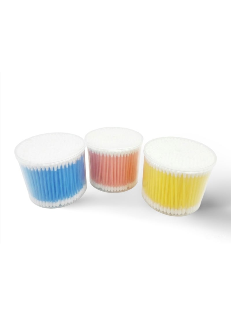 Cotton Swabs (300 Count) – Standard Cleaning Swabs – Easy-to-Store (Multicolor) - Image 1