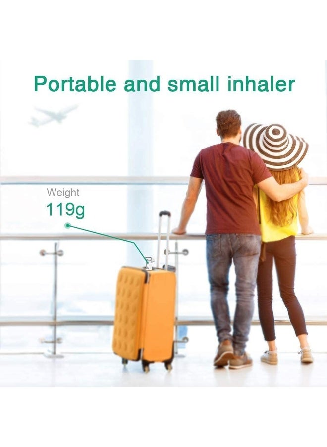 Portable Automatic Mesh Inhaler Humidifier for Adults and Children with Masks and Mouthpieces – Blue - Image 2