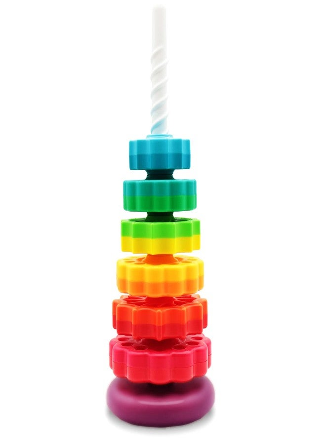 BYFWH Baby Spin Stack Toy,Premium Stacking Toy for Kids, Spinning Stacking Toy for Babies and Toddlers,Educational Toddler Learning Toy,Baby 1 2 3 Birthday Gifts,Autism Sensory Spinning Toy - Image 1