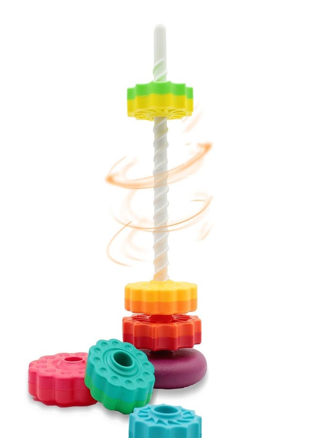 BYFWH Baby Spin Stack Toy,Premium Stacking Toy for Kids, Spinning Stacking Toy for Babies and Toddlers,Educational Toddler Learning Toy,Baby 1 2 3 Birthday Gifts,Autism Sensory Spinning Toy - Image 5
