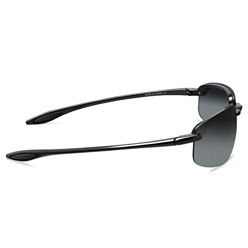 JULI Eyewear JULI Sports Sunglasses for Men Women Tr90 Rimless Frame for Running Fishing Baseball Driving MJ8001 - Image 4