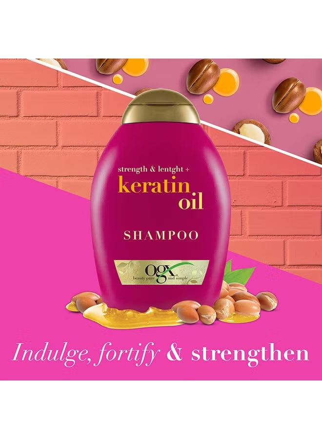 أو جي إكس شامبو القوة والطول + زيت الكيراتين 385 مل - Image 2