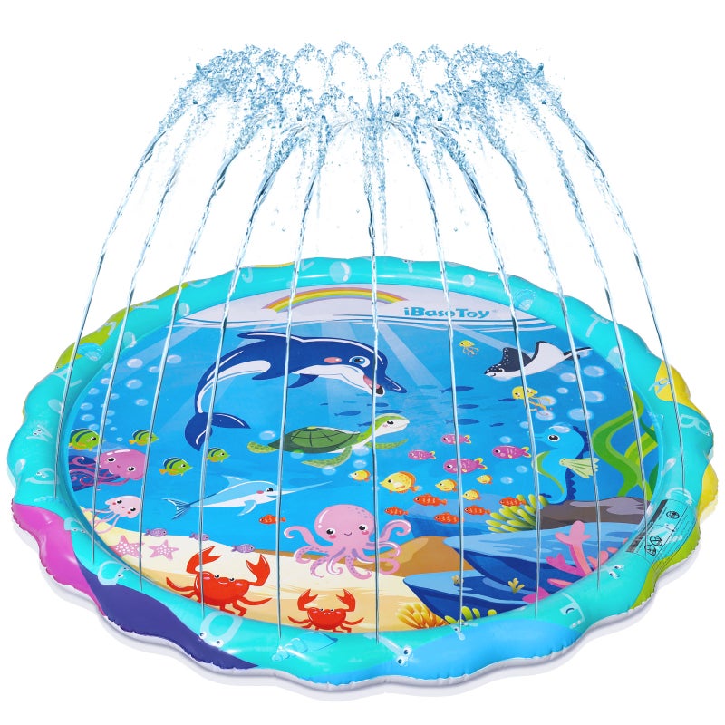 PVC Play Mat Water Playing Toy Sprinkler Water Spray Toy Pad for Outdoor Pool - Image 4