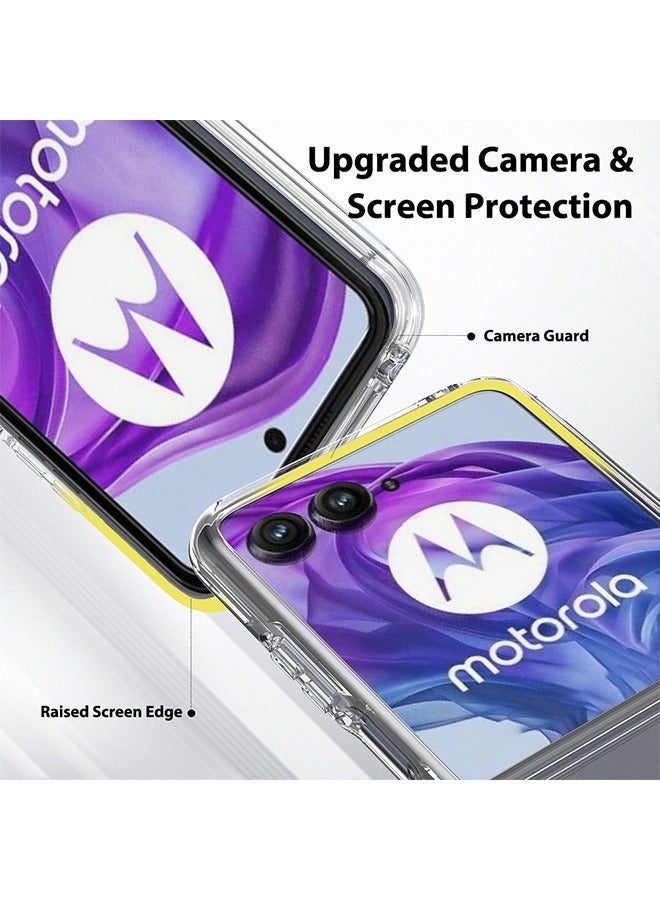 أوشن غطاء خلفي للكمبيوتر الصلب الكريستالي الشفاف + إطار مرن لوحدة TPC، ومقاومة الخدوش والصدمات الرقيقة، وغطاء الهاتف الواقي من سقوط 50 ألترا (واضح) - Image 4