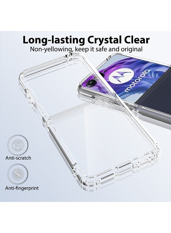 أوشن غطاء خلفي للكمبيوتر الصلب الكريستالي الشفاف + إطار مرن لوحدة TPC، ومقاومة الخدوش والصدمات الرقيقة، وغطاء الهاتف الواقي من سقوط 50 ألترا (واضح) - Image 5