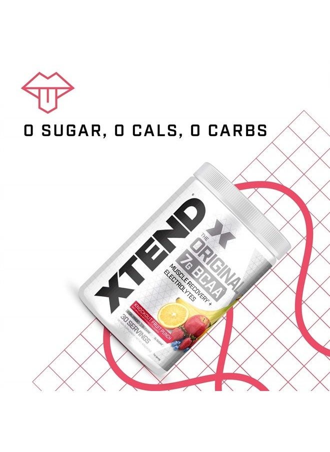SCIVATION XTEND Original BCAA Powder Knockout Fruit Punch | Sugar Free Post Workout Muscle Recovery Drink with Amino Acids | 7g BCAAs for Men & Women | 30 Servings  - Image 5