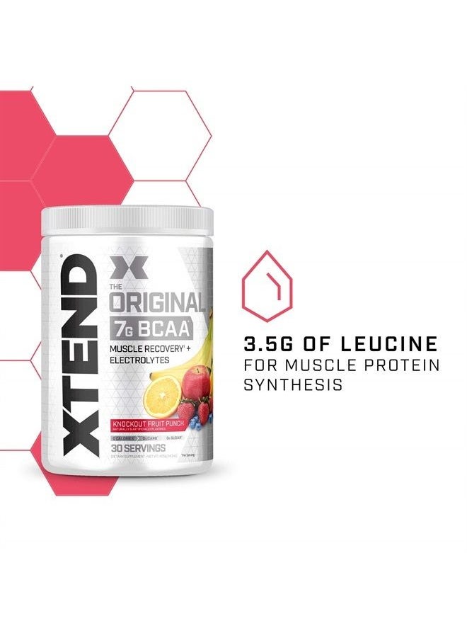 SCIVATION XTEND Original BCAA Powder Knockout Fruit Punch | Sugar Free Post Workout Muscle Recovery Drink with Amino Acids | 7g BCAAs for Men & Women | 30 Servings  - Image 4