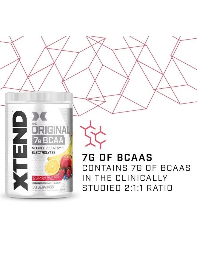 SCIVATION XTEND Original BCAA Powder Knockout Fruit Punch | Sugar Free Post Workout Muscle Recovery Drink with Amino Acids | 7g BCAAs for Men & Women | 30 Servings  - Image 3