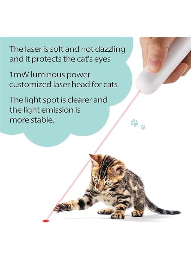 TRASSLE Cat Toys Interactive, Multi-Function Retractable Pet Toy, Laser Pointer Toy for Kitten, USB Rechargeable Cats Wand Toy for Indoor Outdoor - Image 4