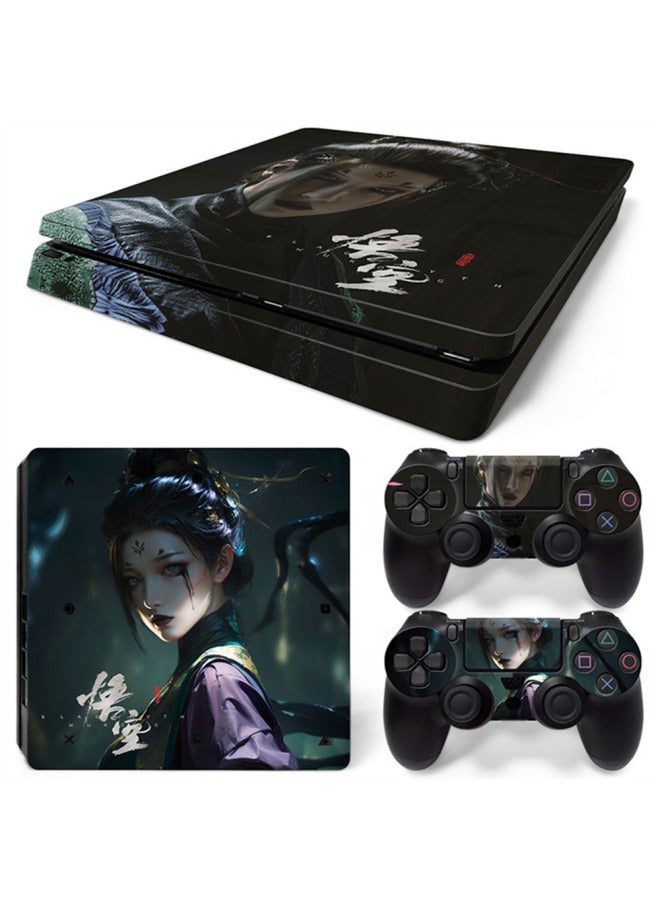 PS4 SLIM Game Machine Full Body Sticker Handle Film Carto Sticker Black Myth Goku Sticker-Color:TN-PS4Slim-8000 - Image 3