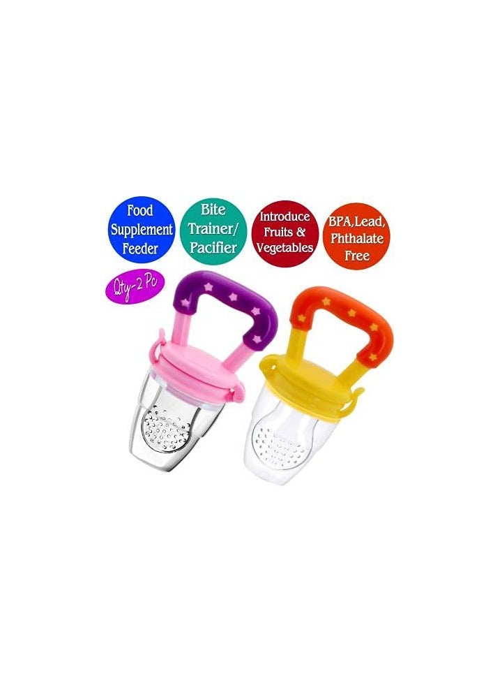 أوريتي حزمة من 2 نجمة على شكل طعام الطفل تغذية الفاكهة اللهاية قضم الفاكهة-أفضل لعبة تسنين الأطفال أسنان الفاكهة أسنان الفاكهة السيليكون الناعم - Image 3